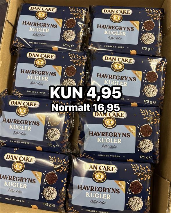 1 pakke Dan Cake Havregrynskugler