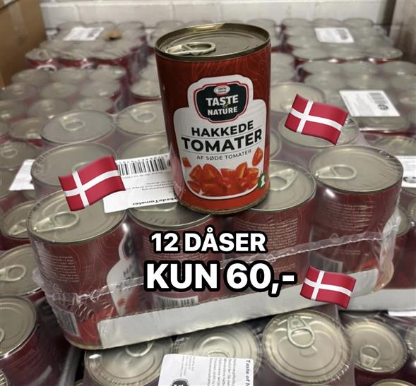 1 kasse Hakket Tomat