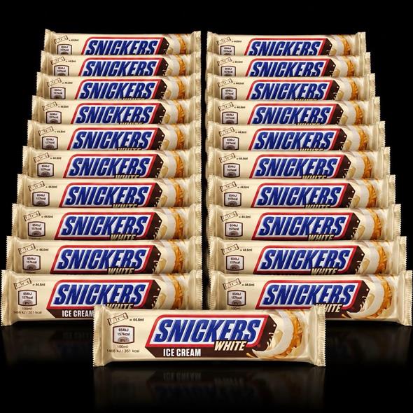 1 kasse Snickers White is